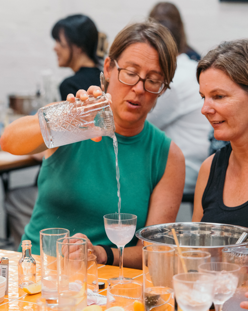 Customer enjoying Unexpected Guest Gin